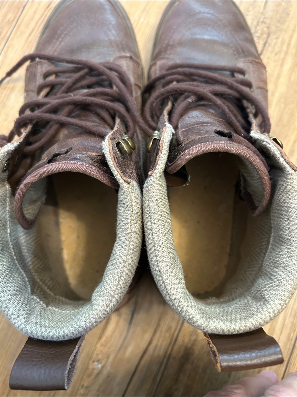 Vans Men’s Skate High Tops Brown Size 12 - Picture 6 of 7